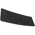 ANRO Fußmatte POET Schuhparkplatz schmal Schmutzfangmatte Unifarben, eckig, Höhe: 3 mm, Schuh-Abstellplatz rutschfest 30x75cm Kräusel Schwarz wasserdicht schwarz 30 cm x 75 cm x 3 mm