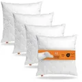 sleepling Kopfkissen Komfort 100, Füllung: 100 % Polyester (Fasern und Faserkugeln), Bezug: 100% Polyester, Seitenschläfer, Rückenschläfer, Bauchschläfer, 80x80 cm, 40x80 cm, 40x40 cm, Komfortfüllung, Made in EU, antiallergen weiß 80 cm x 80 cm