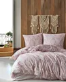 Bettwäsche 155x220 cm. 2 teilig set. Rosa, 100% Baumwolle/Renforcé, Fiorita V1