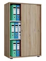 Büroschrank Schiebetüren Lona 3fach B. 70 x  H. 111 x T. 40 cm - VCM