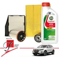 Kit Wartung + 5L Castrol RN17 Nissan Qashqai J11 1.5 DCI 81KW 110PS Ab 2013