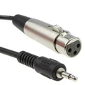 kenable 3,5 mm Mono Klinkenstecker PC/Laptop Zum XLR Weiblich Mixer/Speaker Kabel 3 m [3 Meter/3m]