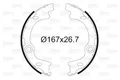 Bremsbackensatz, Feststellbremse Hinterachse 564186 VALEO für KIA HYUNDAI