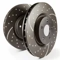 EBC Bremsscheiben Turbo Groove Hinten für Audi Seat Skoda VW div. GD1772