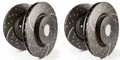 EBC Bremsscheiben Turbo Groove Vorne+Hinten für Audi TT (3) (FV) Octavia Passat