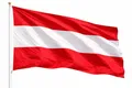 Österreich Flagge - WM 2026 Fahne - Fanartikel - straparzierfähiges Polyester & Metallösen - Weltmeisterschaft (Österreich 90x150 cm)