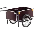 ROLAND Fahrradanhänger Jumbo, Transportbox, Handwagen, für Lasten, mit Doppeldeichsel, Kupplung, Holz, Stahl