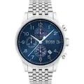 Boss NAVIGATOR CLASSIC 1513498 Herrenchronograph Klassisch schlicht - Silber/Blau