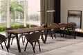 großer Esstisch LUNGO ausziehbar 130–405 Holz Eiche Stirling 12 Personen modern