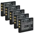 vhbw 5X Akku kompatibel mit Yaesu VX-2E, VX-2, VX-1, VX-3, VR-160, VX-2R Funkgerät, Walkie Talkie (1050 mAh, 3,7 V, Li-Ion)