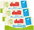 Dalli Kernseife 3 x 375g Unparfümiert Pflanzlich (3er-Pack)