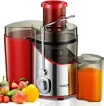 JUILIST Entsafter Gemüse & Obst, 65 mm Einfüllschacht, 3 Einstellungen, BPA-frei