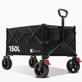 Sunula Bollerwagen Faltbar Tragkraft 120KG Schwarz