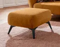 Home affaire Polsterhocker Baggio, modern, schwarze Metallfüße