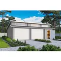 Lasita Garage Hawaii Set mit Sektionaltoren 780 cm x 520 cm Lichtgrau