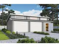 Doppelgarage Outdoor Life Hawaii mit Sektionaltoren, Geräteraum 820 x 579,6 cm l