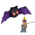 Relaxdays Pinata Fledermaus Lila,Pink,Schwarz