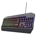 Trust GXT 836 Evocx, Kabelgebunden, USB, Membran Key Switch, QWERTY, RGB-LED, Schwarz - Schwarz
