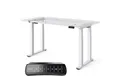 DESKSPACE Tischgestell Titan - Elektrisch höhenverstellbarer 4-Bein-Schreibtisch (Einzeltisch), Elektrisch höhenverstellbar, Dual-Motor, USB, Memory, 200 kg tragfähig