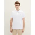 TOM TAILOR Poloshirt Poloshirts Piqué Poloshirt aus Baumwolle grau S (44/46)