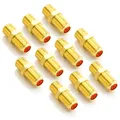 deleyCON 10 SAT Verbinder Kupplung SAT Koaxial Kabel Adapter Verbindung F-Buchse