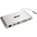 Eaton Tripp Lite Series USB C Docking Station 4K USB Hub USB 3.1 Gen 1 w/ USB-A, HDMI, VGA, mDP, Gigabit Ethernet, Mem Card (USB-C) (U442-DOCK1)