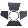 Showtec Barndoor for Parcan 64 Schwarzes vierflügeliges Aluminium-Flügeltor