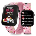 Kids Euroswan Kitty Pink Printed Strap Smart Watch
