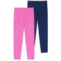 Schiesser Leggings 95/5 Organic Cotton (2-tlg) Leggins thermo-Leggins lange blau|bunt 92