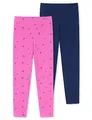 Schiesser Mädchen 2 Pack Leggings Lange Unterhose - Bio Baumwolle