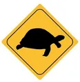 FahnenMax Autoaufkleber Sticker Achtung Schildkröte Aufkleber