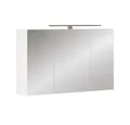 Vicco Badezimmerspiegelschrank Lavio, Weiß, 100 x 60 cm mit 3 Türen und LED-Beleuchtung (1-St)