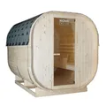 HOME DELUXE Fasssauna "CUBE XL", holzfarben, Fichtenholz, BxH: 184,2 x 193,8 cm - beige