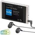VR-Radio Digitales Slim-Taschenradio DAB+/FM, Akku, Ohrhörer, Alu-Gehäuse