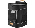 Cadoca Tiertransporttasche, bis 12 kg Rucksack 31x30x41cm Haustier Katze Hund Rucksack Schwarz