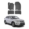 OMAC Gummi Fußmatten kompatibel mit Suzuki Vitara 2018-2026 Automatten Gummi Schwarz 4tlg