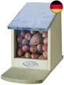 Futterhaus, Futterstation für Eichhörnchen mit Metalldach, Deckel klappbar, ohne