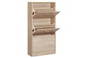 VASAGLE Schuhschrank Schuhregal perfekt für schmale Flure 60x24x120 cm