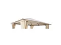DEGAMO Ersatzdach für Pavillon VENEZIA, Polyester PVC-beschichtet écru