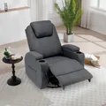 Massagesessel Elektrisch Relaxsessel Fernsehsessel Liegefunktion Grau