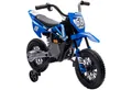 AIYAPLAY Elektro-Kindermotorrad 12V mit Musik, abnehmbar Trainingsrädern, 2,4-5 km/h, Belastbarkeit 30 kg, (1-tlg), für 3-6 Jahre Kinder, max. 30 kg, Blau