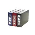 3 Bankordner / 140x250mm / für Kontoauszüge / Farbe: je 1x rot, blau, schwarz