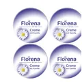 VORRATS-SET 4x150ml Florena Creme mit Kamille | Allrounder für die ganze Familie