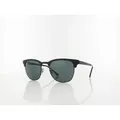 Ray Ban Clubmaster Metal RB3716 186/R5 51 matte black on black / blue