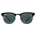 Ray-Ban Sonnenbrille Clubmaster Metal RB3716 186/R5 Matt Schwarz Grau