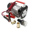 WilTec Bio Dieselpumpe Heizölpumpe selbstansaugend 12V/150W 40l/min tragbar