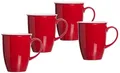 Kaffeebecher-Set Doppio, 4-teilig, Rot