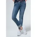 SOCCX Regular-fit-Jeans mit Turn-Up Saum blau 29