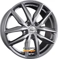 CMS C28 diamond black 7x17 ET40 - LK5/100 ML57.1 Alufelge schwarz