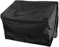CLP Abdeckhaube Für Gartenbank 120cm I Schutzhülle Für Gartenmöbel I Wetterbeständige Hülle Mit 126x71x76 cm, Farbe:schwarz